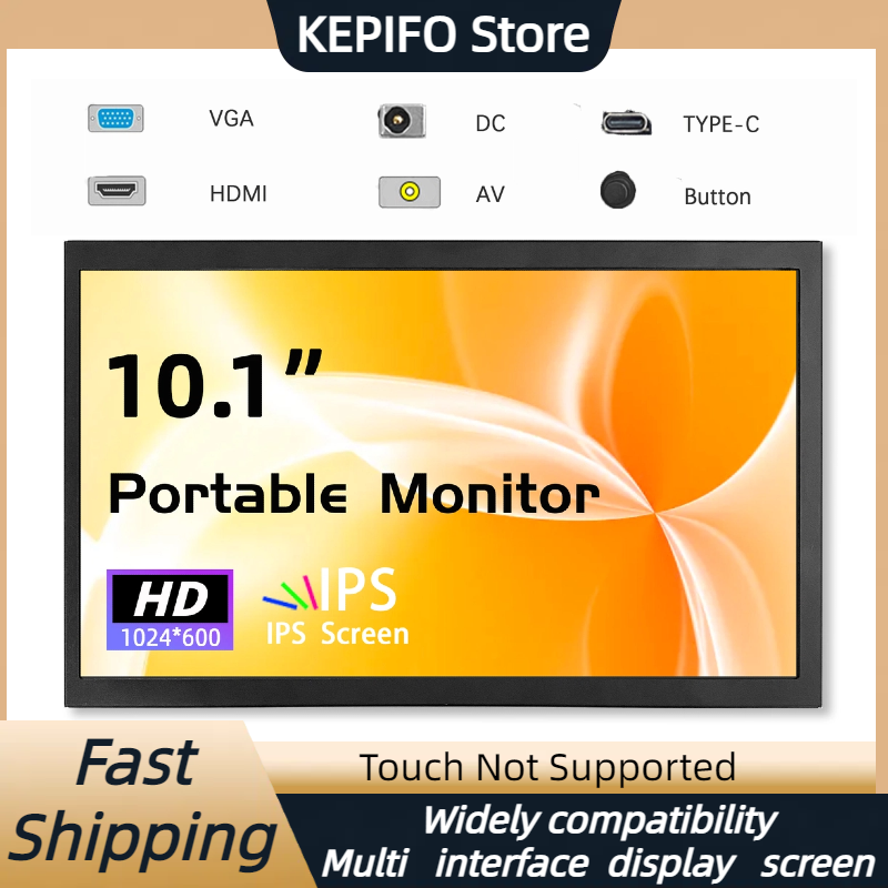 Retro Gaming Monitor - 10-дюймовый портативный монитор 1024x600 IPS LCD