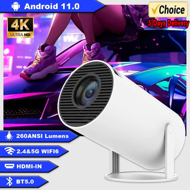 Retro Gaming Projector - Мини-HY300 Smart Android-проектор Портативный беспроводной карманный