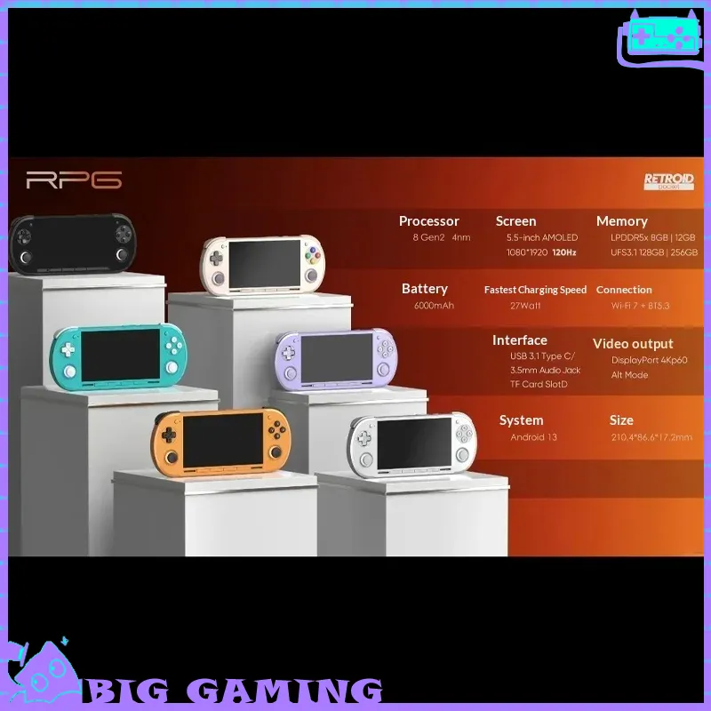 Retro Gaming Monitor - Игровая консоль Retroid Pocket G2 с