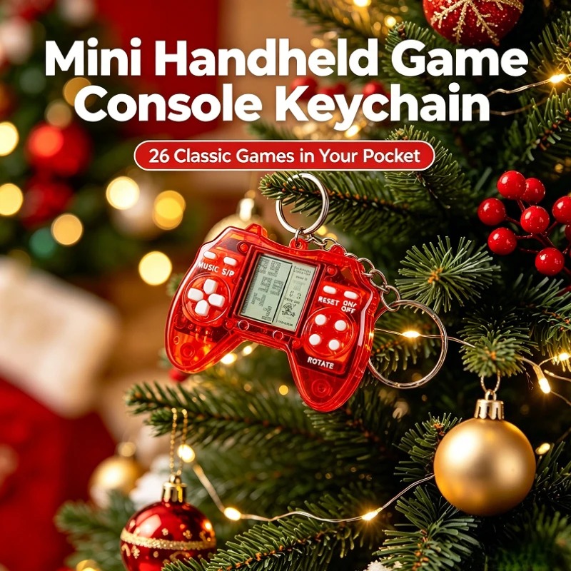 Retro Gaming Keychain - Специальный прозрачный мини-брелок в форме геймпада,