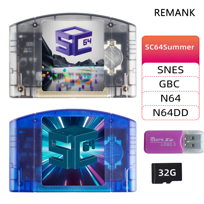 Retro Gaming Setup - REMANK 5000-в1 SC64Summer SC64 игровая карта