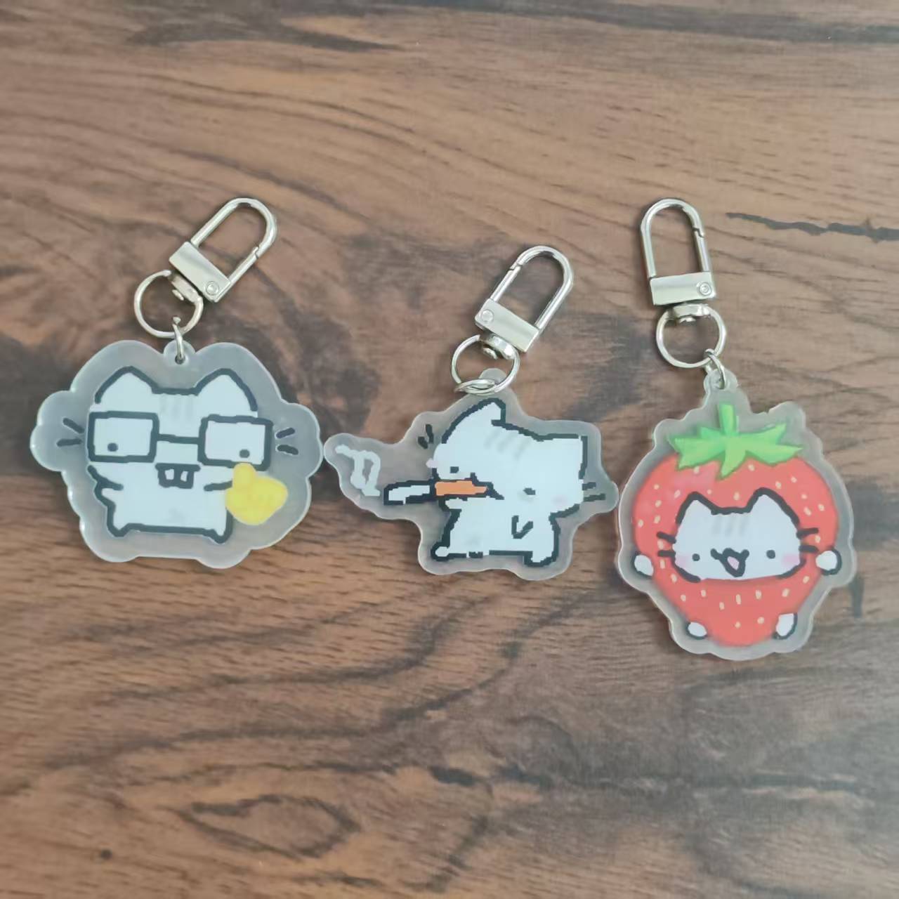 Retro Gaming Keychain - 2d плоский пиксельный брелок с изображением