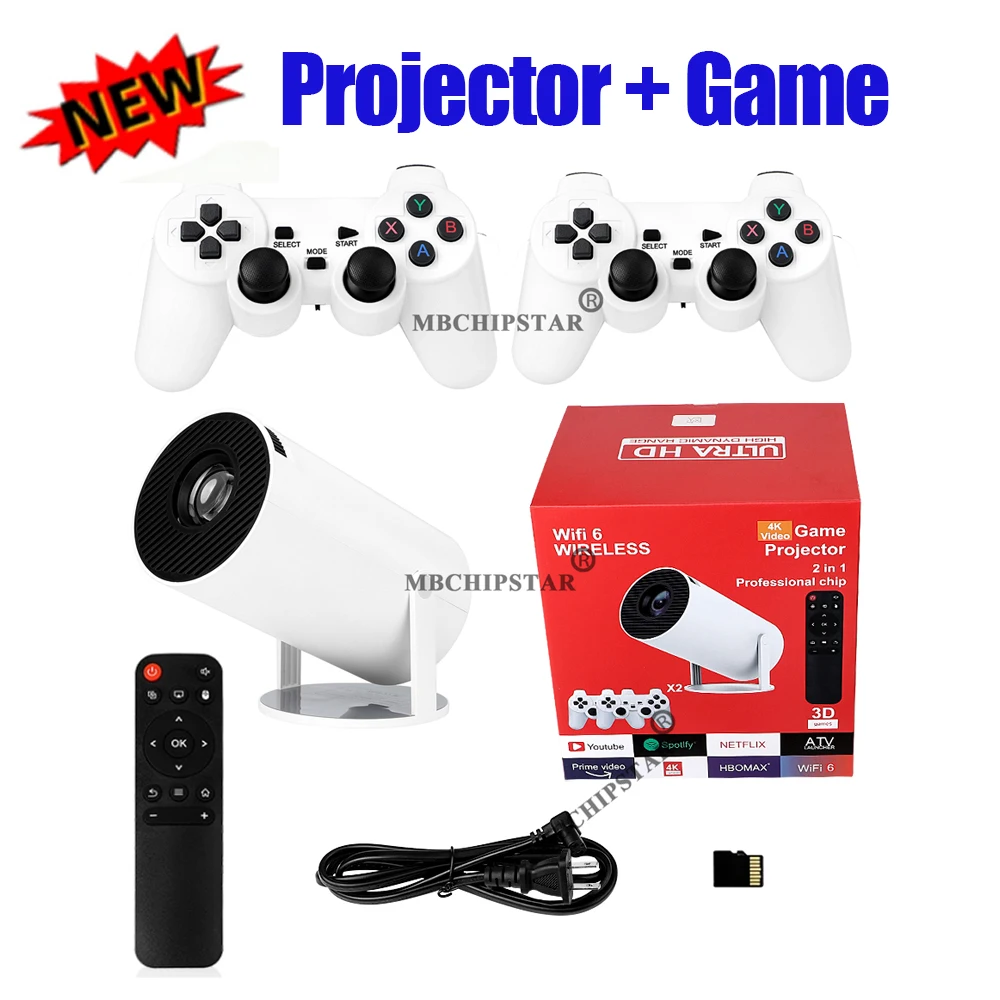 Retro Gaming With Projector - H90PRO 4K игровой проектор 19000 +