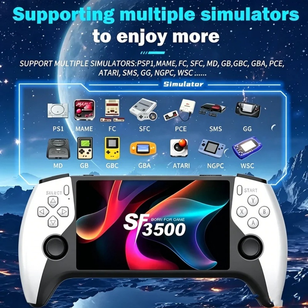 Retro Gaming Setup - Портативная игровая консоль SF3500 5 дюймов