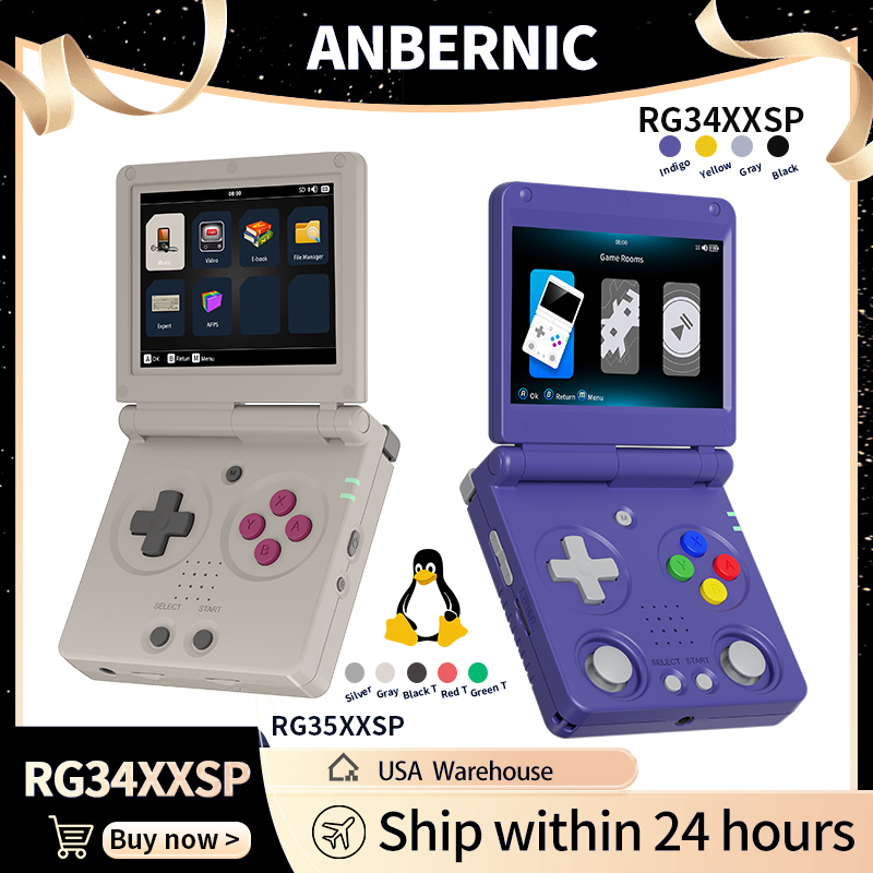 Anbernic RG34XXSP RG35XXSP Пер – обзор и цена Retro Gaming Monitor