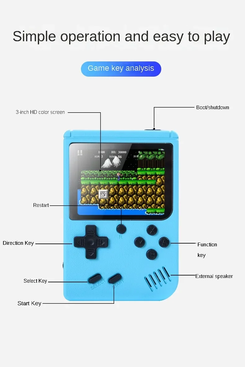 Портативная игровая консоль с  – обзор и цена Retro Gaming Device