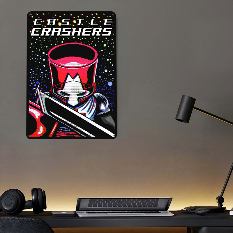 Металлический постер Castle Cr – обзор и цена Retro Knight Gaming